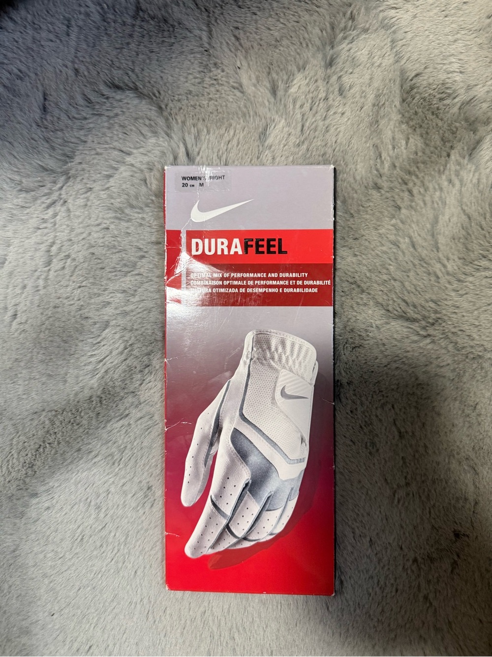 Nike White Dura Feel Golf Glove - Women's Size M